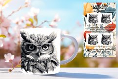 Mystic Owl Full Wrap Sublimation for 11oz and 15oz Mugs Product Image 1