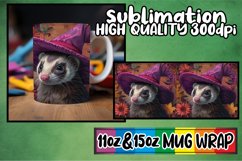 Autumnal 3D Halloween Mug Sublimation Wraps Product Image 1