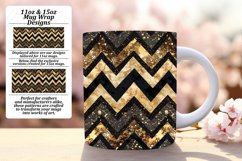 Glittery Stripe Pattern 11oz/15oz Mug Wrap Sublimation Product Image 1