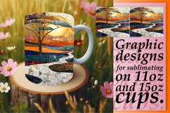 Sparkling Landscape Mug Wrap: Spring Sublimation Product Image 1