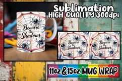 Loving memories sublimation mug wrap, Halloween Product Image 1