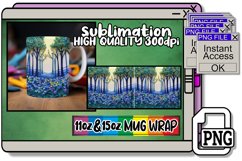Floral Escape: 3D Mug Wrap Sublimation 11oz Product Image 1