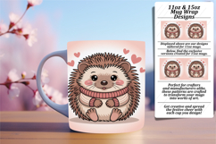Quirky 11oz Mug Wrap Png Artwork , Valenines Animals Product Image 1
