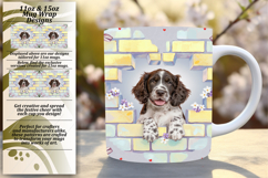 Gift 15oz Mug Wrap Png Design , Cute Dog Product Image 1