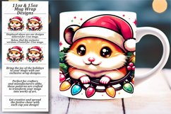 Vibrant 3D Christmas Elegance: Glossy Mug Wrap Product Image 1