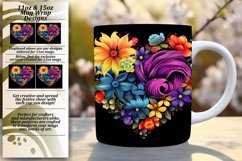 Heartfelt Valentine&#039;s Day Mug Wraps Product Image 1