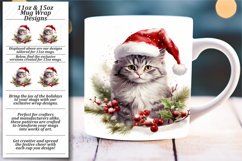 Holiday Kitty Mug Wrap for 11oz &amp; 15oz Product Image 1
