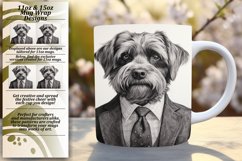 Sublimation Style: Adorable Dog Mug Wraps Product Image 1