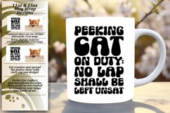 Cheeky Cat Peeking: Sarcastic Mug Wrap Collection Product Image 2