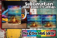 Sea Breeze Mug Wrap Sublimation Product Image 1