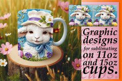 Whimsical 3D Easter Bunny Mug Design Product Image 1