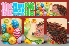 Cheerful 3D Easter Mug Design - 11oz 15oz, Happy Easter Product Image 1