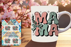 Chic 11oz Mug Wrap Png Template , Mama Product Image 1