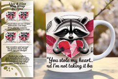 Sleek 11oz Mug Wrap Png Design , Valentines Day Product Image 1