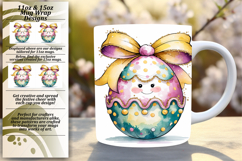 Unique 11oz Mug Wrap Png Artwork , Easter Egg Product Image 1