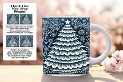 Christmas Tree Patterned Mug Wrap - Sublimation Product Image 1