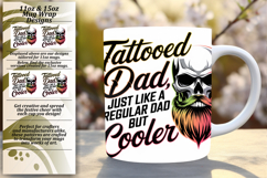 Quirky 11oz Mug Wrap Png Artwork , Father&#039;s Day Product Image 1