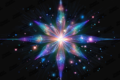 Shimmering Starburst Design for Digital Crafts Product Image 1