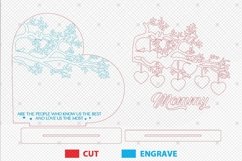 Personalized Family Tree Branch Heart Stand Decor SVG Product Image 2
