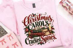Christmas Carols and Cracked Spines Christmas Book Lover Product Image 3