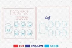 Personalized Daddy&#039;s Half Pints Sign svg, Beer Dad Sign SVG Product Image 2