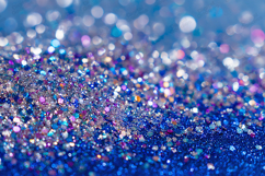 Blue Silver Glitter Bokeh Macro Texture Sparkling Gradient Product Image 1