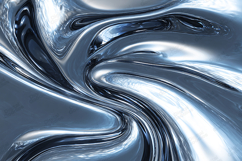 Liquid Chrome Metallic Background Texture | Digital Paper Product Image 1