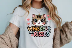 Whiskers and Kisses Sublimation PNG, Cat lover Sublimation Product Image 3