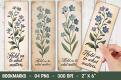 Blue Wildflower Bookmark Sublimation Product Image 1