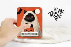 Halloween Cat Money Card Printable, Kids Money Card Product Image 3