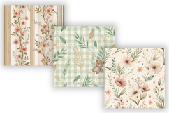 Nursery Toile Digital Paper Pack, Vintage Floral Toile Product Image 3