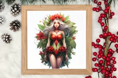Fairy Christmas Sublimation Clipart, Fairy Christmas PNG Product Image 3