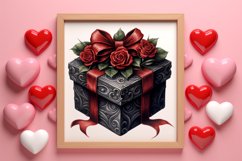 Gothic Valentines Day Clipart, Valentine Skeleton Product Image 3