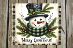 Xmas Snowman | retro Christmas Skinny tumbler sublimation Product Image 3