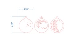 Christmas Tree Toy SVG laser cut file for Glowforge Product Image 4