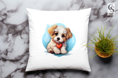 Cute Puppy Clipart Sublimation Png Product Image 3