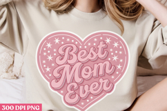 Best mom ever PNG, Retro Mother Sublimation PNG Product Image 3