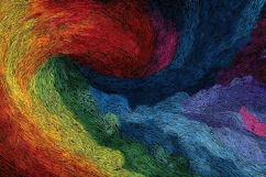 Vibrant Abstract Color Swirl Art Product Image 1