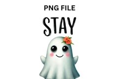 Stay Spooky Halloween Watercolor Sublimation Files, Ghost Product Image 4