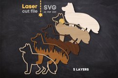 Fox SVG laser cut file for Glowforge Product Image 3