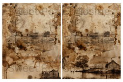 Grunge, Sepia, Mixed Media, Papers, Junk Journal Product Image 3