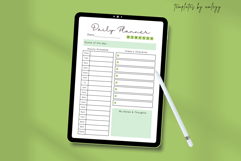 Productivity Daily Planner Template - Editable Canva Product Image 3