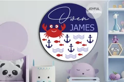 Under the Sea Nursery sign | Boy Nursery sign cut file Product Image 1