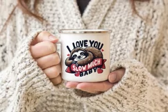 I love you slow much baby Sublimation PNG. Product Image 3