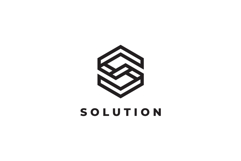 Solution Letter S Hexagon Logo Design Vector Product Image 3