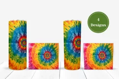 Tie Dye Tumbler Sublimation, Watercolor Tumbler Wrap Designs Product Image 3