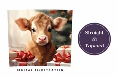 Christmas Tumbler Sublimation, Winter Highland Cow Tumbler Product Image 3