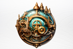 Steampunk Christmas Sublimation PNG Product Image 3