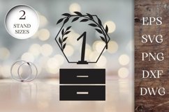 Wedding Table Numbers SVG | Laser Cut | Glowrforge Product Image 2