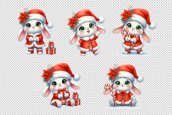 New Year&#039;s Bunnies Clipart Set Product Image 3